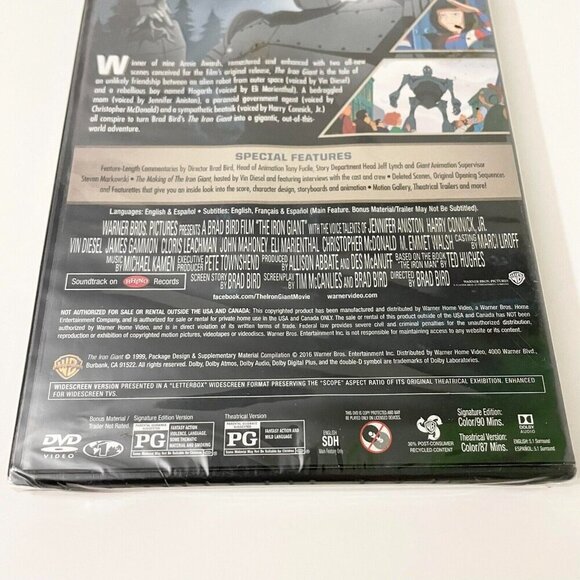 The Iron Giant Signature Edition DVD A Brad Bird Film - Picture 10 of 12